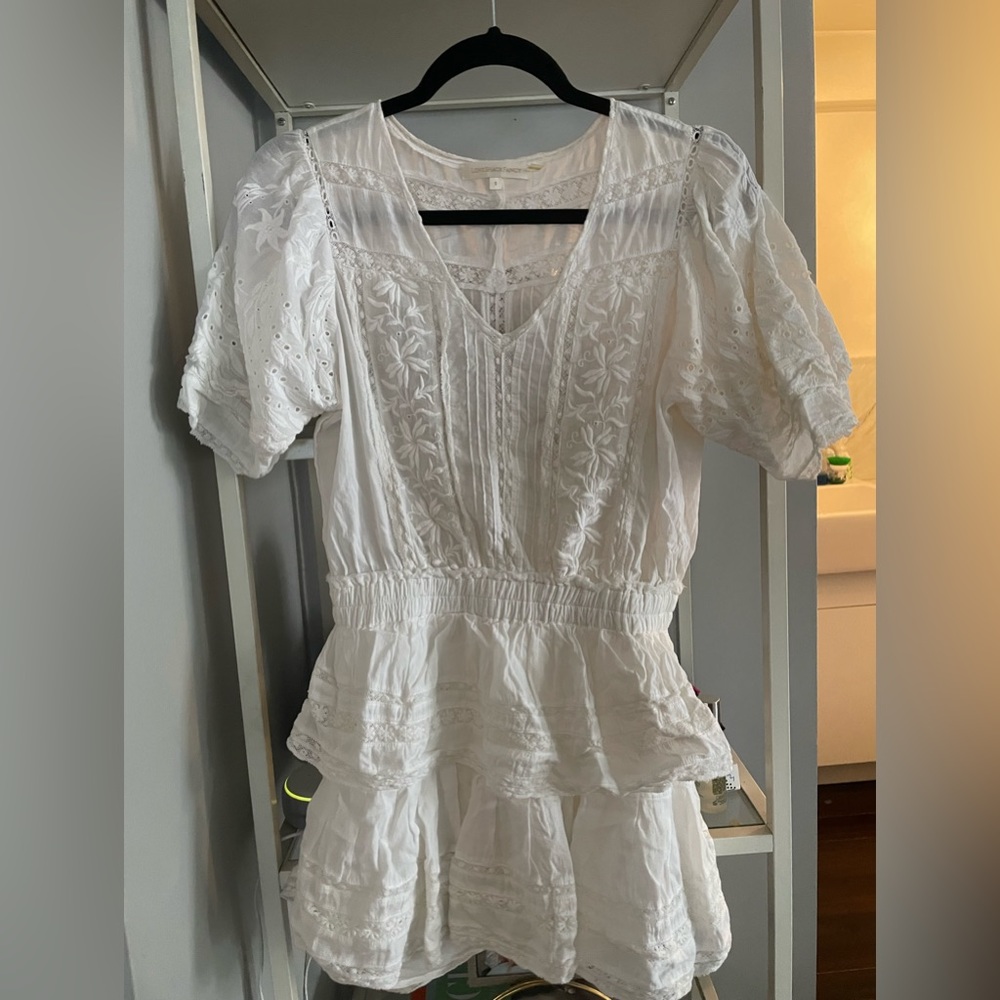 Loveshackfancy White Mini Dress Small